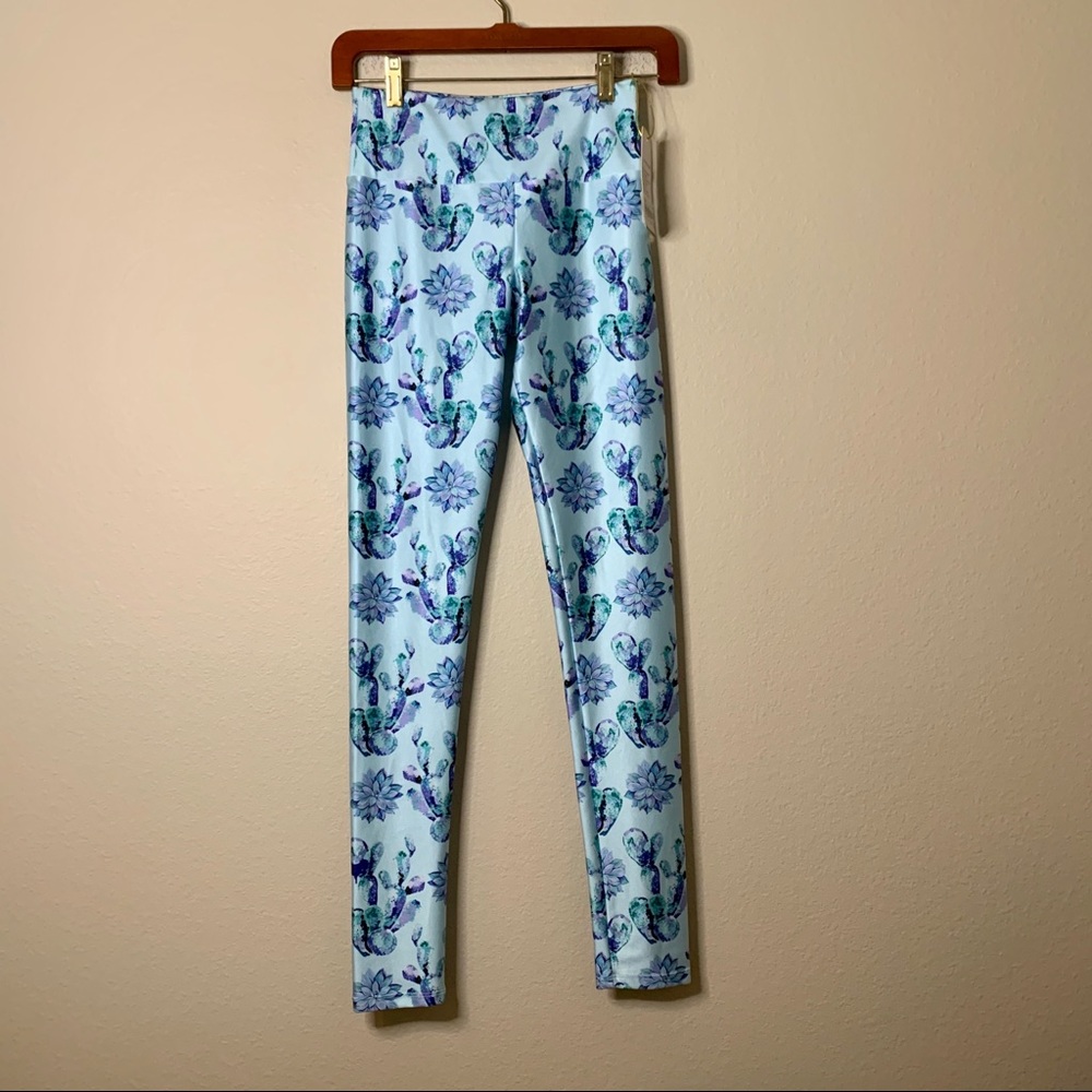 NWT Goldsheep Succulent Cactus Plant Legging S